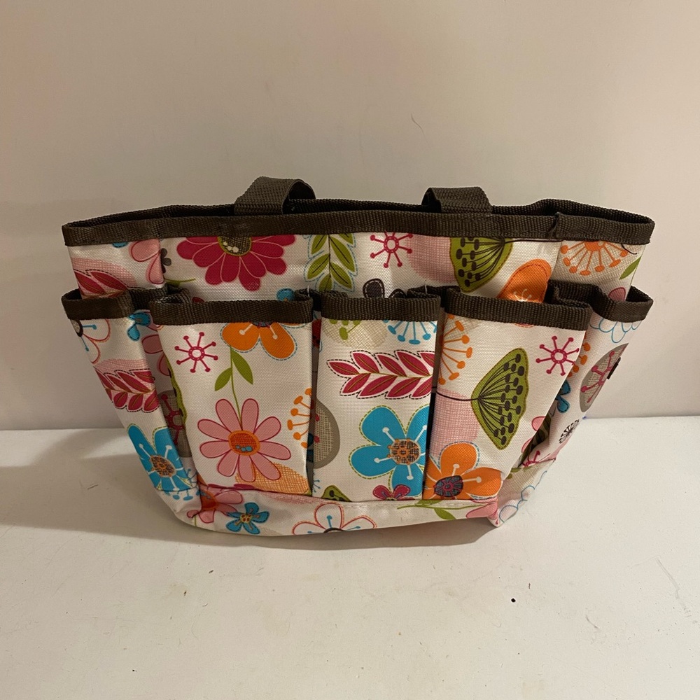 Thirty-One Floral Multi-Color Utility/Craft Bag (OY) - Picture 2 of 8